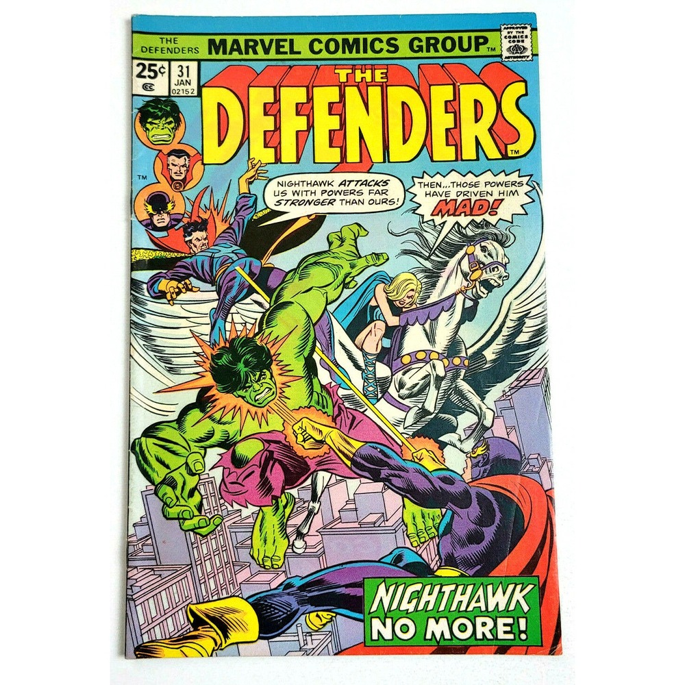 THE DEFENDERS # 31 - (1975)‎ MARVEL COMICS - NIGHTHAWK APPEARANCE